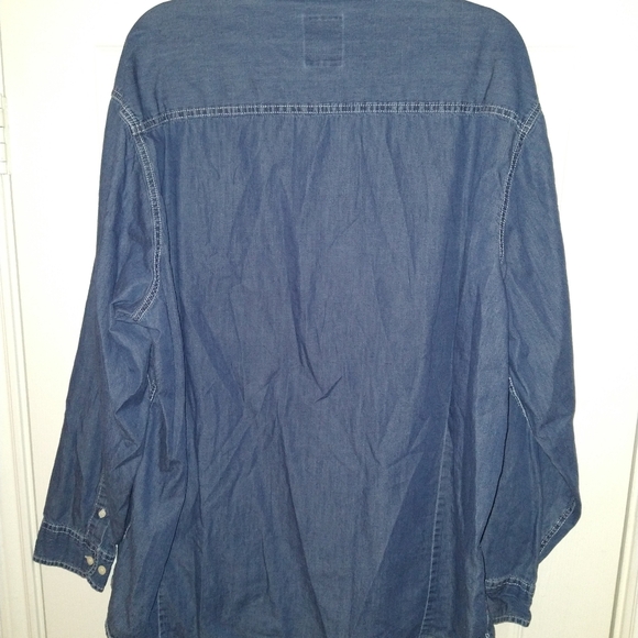 Antigua Alabama Crimson Tide Denim Long Sleeve Button Up Shirt Men's sz XXL. - Picture 2 of 8